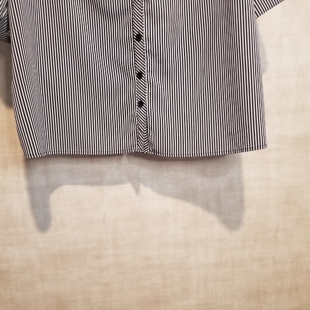 Notations Plus Size Button Front 2 Pocket Blouse - image 3